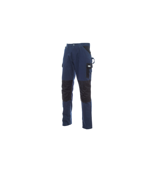 PANTALONE MULTITASCHE BLU CON RINFORZI - S