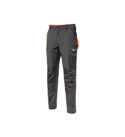 PANTALONE STRETCH GRIGIO/ARANCIO 140 GR.C/BOX - M