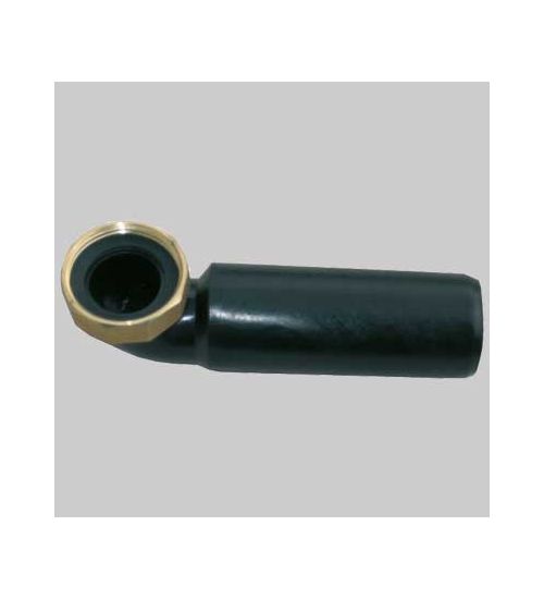 CODOLO CURVO IN PEHD CON DADO IN OTTONE - 1"1/4 diam. 40