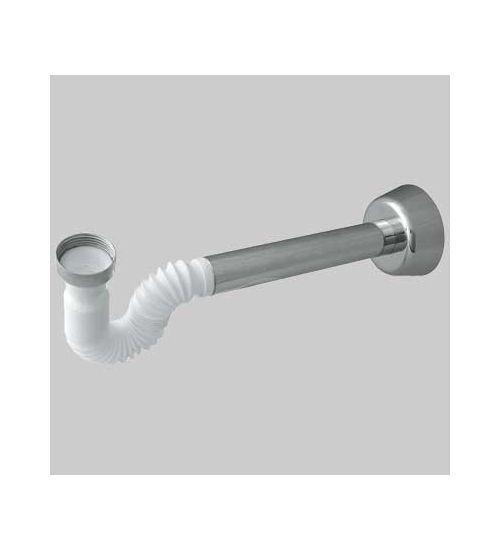 SIFONE PER LAVABI E BIDET IN PP (BREVETTATO) - 1"1/4 - Bianco/Cromato