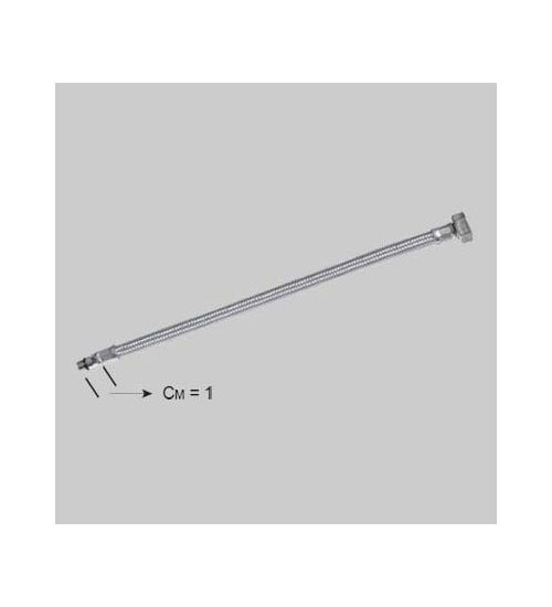 FLESSIBILE INOX PER MONOCOMANDO CORTO - F 3/8 x M 10 cm 50