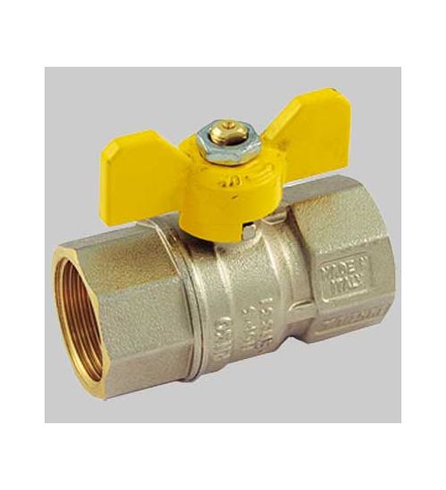 VALVOLA SFERA GAS F/F FARFALLA ALLUMINIO - 3/4 MOP5