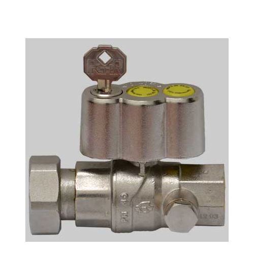 VALVOLA A SFERA GAS DIRITTA POST CONTATORE - 1" x 1"1/4 girevole