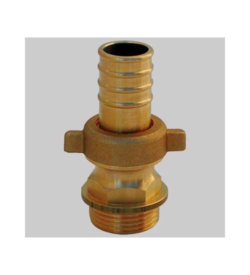 RACCORDO DIRITTO PER POMPA OTTONE - 1" x 30