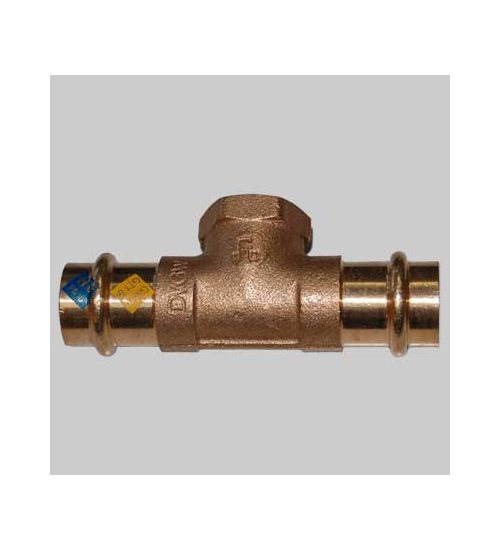 RACCORDO BRONZO TEE FEMMINA A PRESSARE - 12 x 1/2 x 12