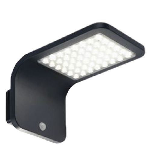 APPLIQUE SOLARE LED 'STREET' 3 W - cm 15,9 x 26,5 x 14,4 nero