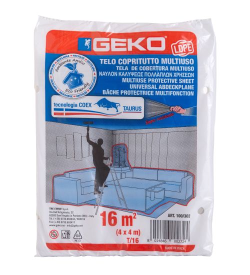 TELONE COPRITUTTO MULTIFUNZIONE IN PLT - MT.4x4 - 150 G. - GEKO