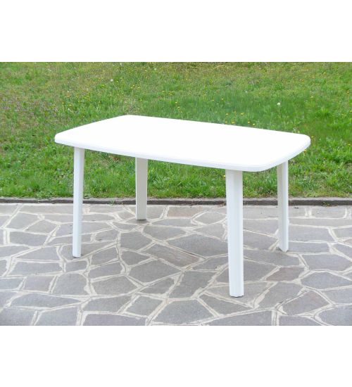 TAVOLO RESINA ART.56 CM.137X85 BIANCO