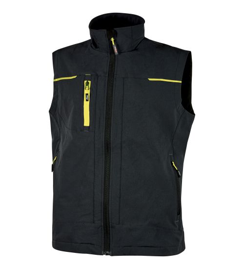 GILET SATURN NERO/GIALLO TG.M U-POWER