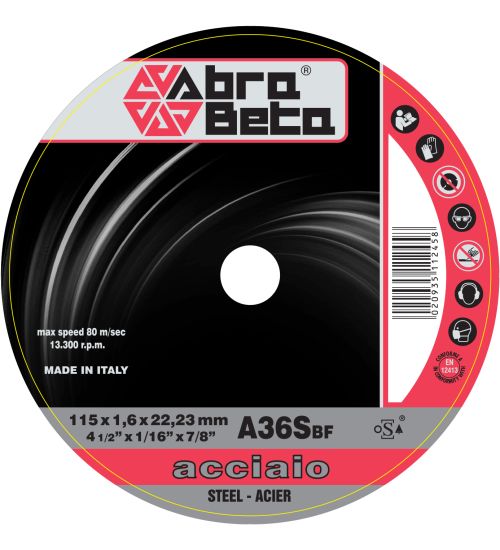 DISCO FERRO D.115X1,6 ABRABETA