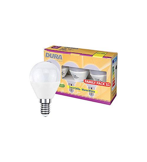 LED SET 3 SFERA W5,5E27 LUMEN470-3000K CALDA