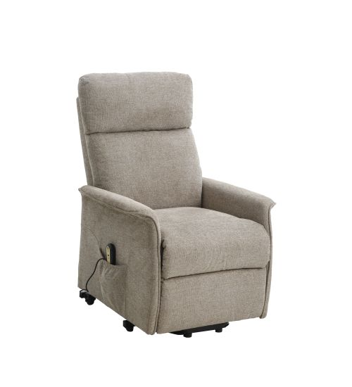 POLTRONA RECLINER RELAX ALZAPERSONA TESSUTO BEIGE