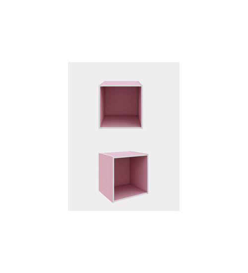 CUBO ROSA CM 35X35X29