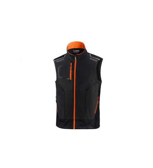 SPARCO GILET ILLINOIS BLACK ORANGE TG L