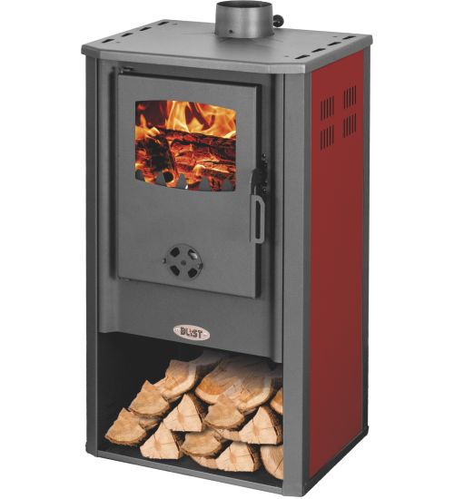 STUFA LEGNA ATENE ROSSO 7,2 KW