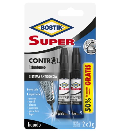 BOSTIK SUPER CONTROL ISTANTANEO 2X3 G BLISTER