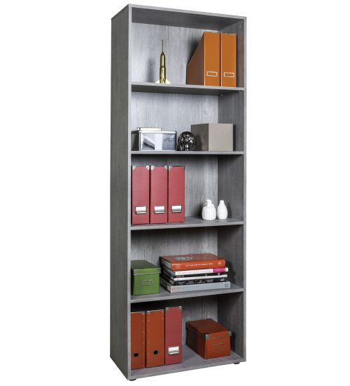 LIBRERIA 4 RIPIANI CM. 69X35X200H CEMENTO