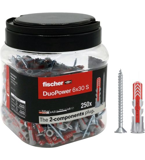 FISCHER TASSELLO DUOPOWER S 6X30 PROPACK 250 PZ