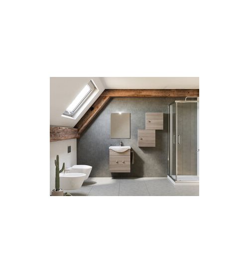 ARREDO BAGNO MOD.ZAFFIRO ROVERE FUMO 55 CM