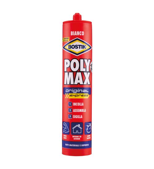 ADESIVO SIGILLANTE UNIVERSALE 'POLY MAX' ORIGINAL  gr. 165 - bianco