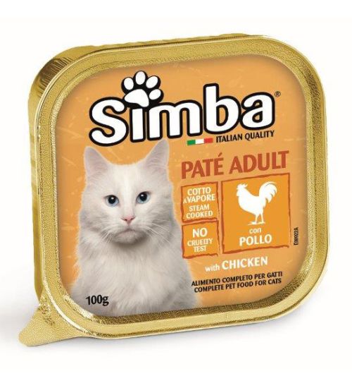 MONGE SIMBA GATTO GR.100 VASCHETTA POLLO