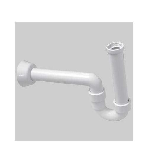 SIFONE ORIENTABILE BIANCO PER LAVABO - diam. 40 x 1"1/4