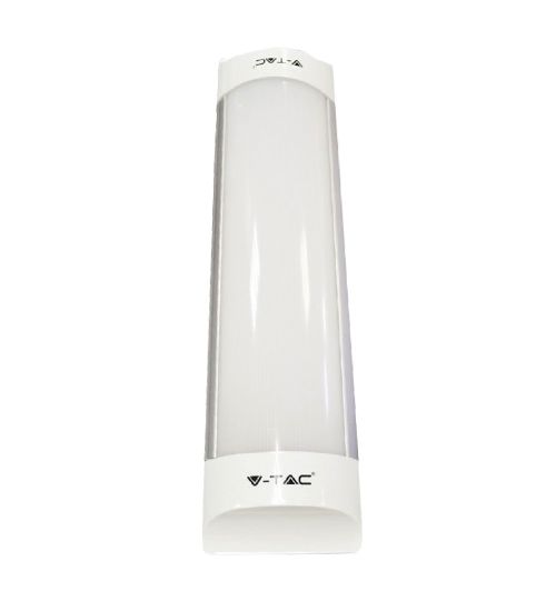 PLAFONIERA TUBO LED PRISMATICO 10W - 6000K mm.300 x 25 x 75 mm