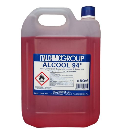 ALCOOL DENATURATO 94 CERTIFICATO LT. 5 (ITALCHIMICI)