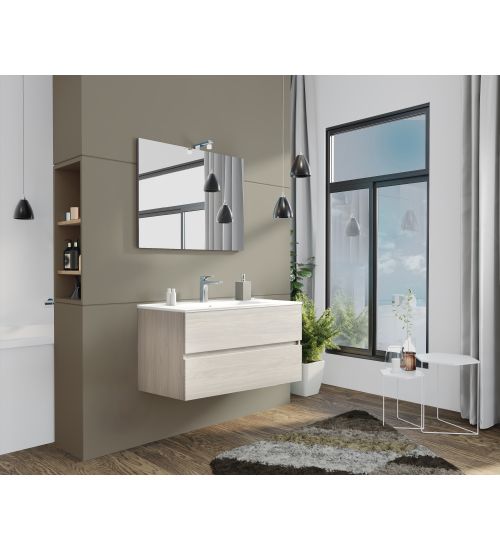 MOBILE BAGNO NEW SPLASH CM.101X44X53 ROVERE GRIGIO