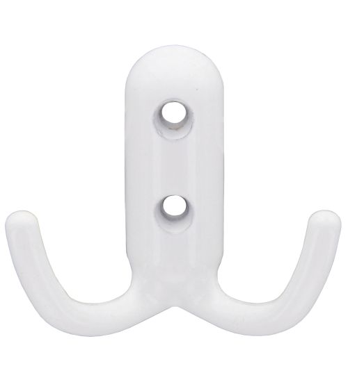 APPENDIABITI A 2 GANCI MM.45X45 BIANCO LUC.