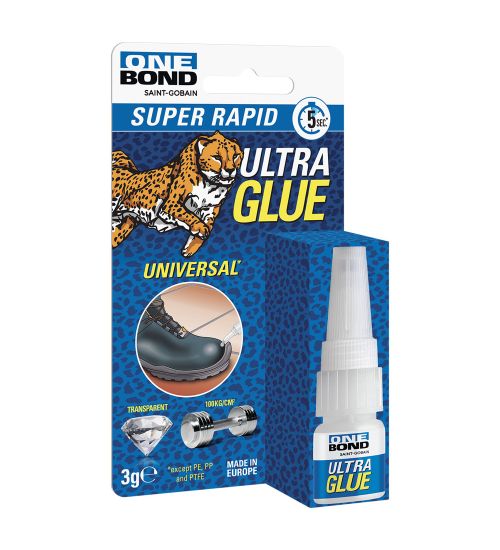 ADESIVO ISTANTANEO UNIVERSALE GEL 'ULTRA GLUE UNIVERSAL GEL' gr. 3