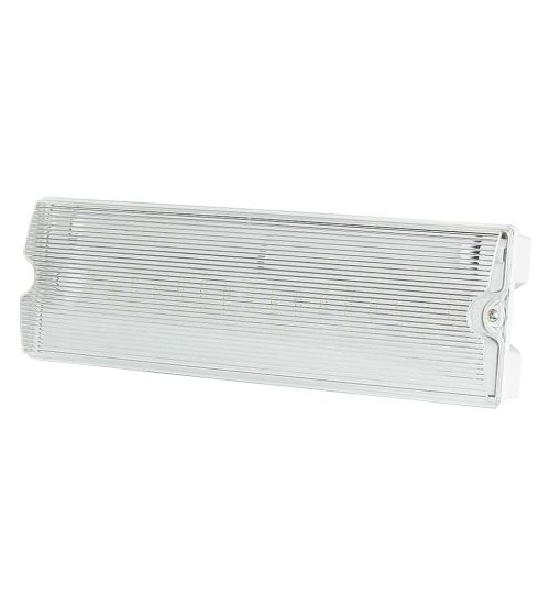 LAMPADA EMERGENZA DA PARETE 3W / 16 led - cm.34,6 x 10,7 x 6