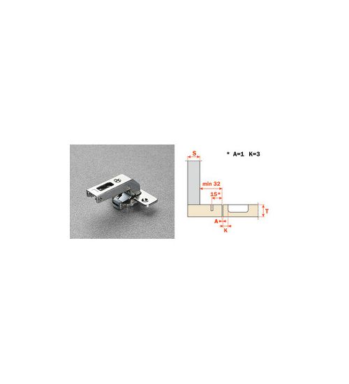 SALICE CERNIERA CONTROCOLLO C2ABN99 CORTA