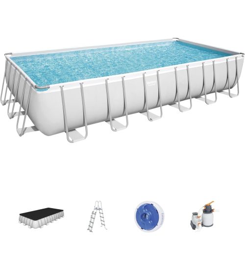 PISCINA FUORI TERRA 56475 - 732X366X132H BESTWAY POWER STEEL