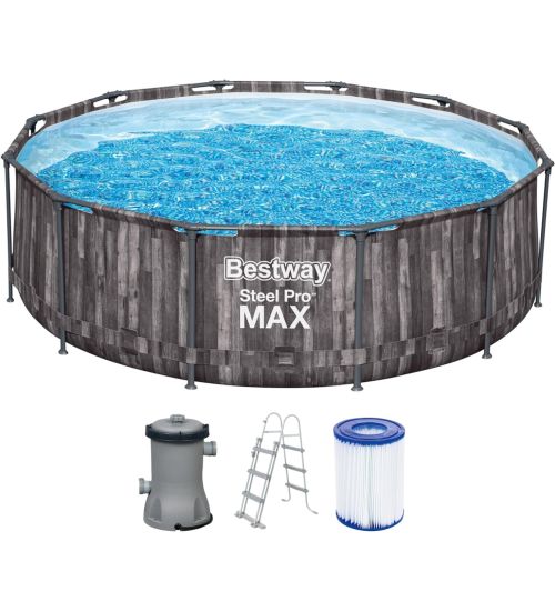 PISCINA ROTONDA COMPLETA 5614X - 366X100H BESTWAY STEEL PRO MAX