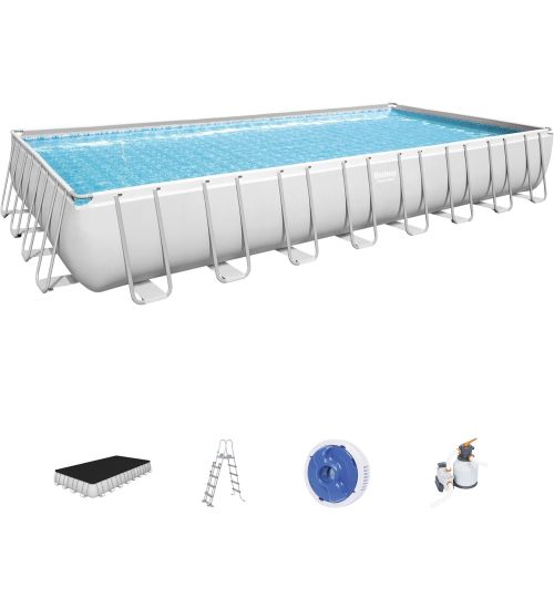 PISCINA FUORI TERRA COMPLETA 56623-CM.956X488X132 BESTWAY POWER STEEL