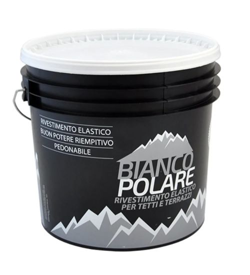 VERNICE ACRILICA PER TETTI KG 20 - COL.BIANCO - BIANCO POLARE