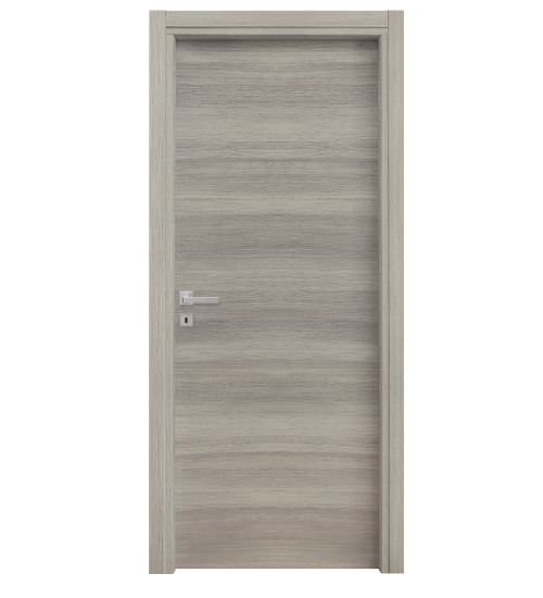 PORTA BATTENTE - ROVERE GRIGIO  - Mod. MICROTEC - Dim. 210x80 cm