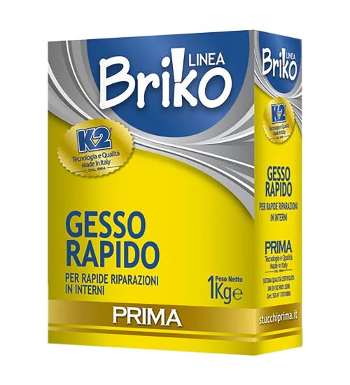 GESSO MURARIO RAPIDO 'BRIKO K2' Kg. 1 - scatola