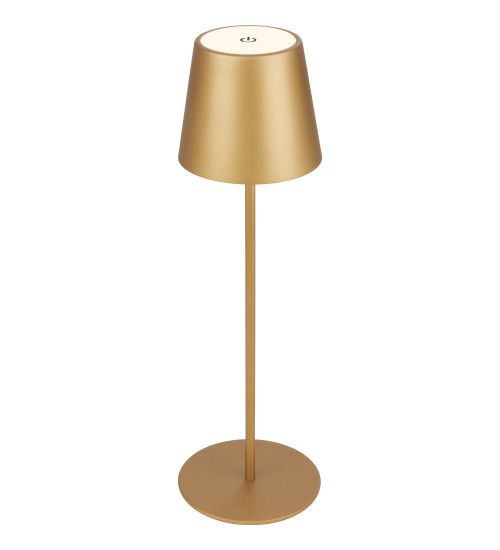 LAMPADA DA TAVOLO ART.BT10009 ORO BATTERIA RICARICABILE