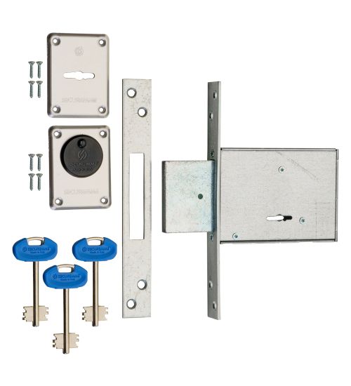 SERRATURA A DOPPIA MAPPA DA INFILARE PER FASCIA '2000' E 50 - 4 mandate / corsa 40 mm
