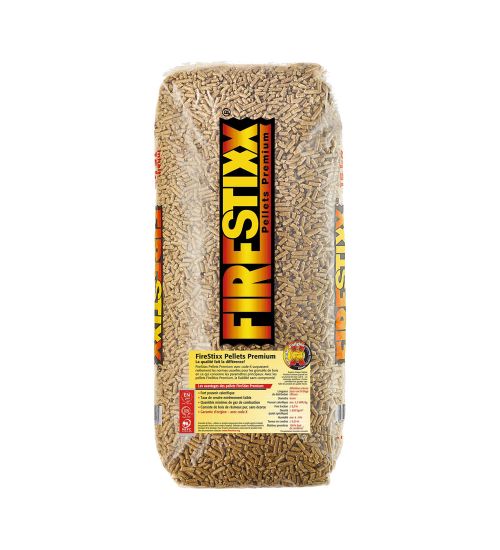 PELLET 15KG SACCO LEGNO ABETE BIANCO PER STUFA A PELLET - FIRESTIXX