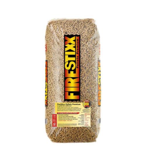 PELLET 15KG SACCO LEGNO ABETE BIANCO PER STUFA A PELLET - FIRESTIXX