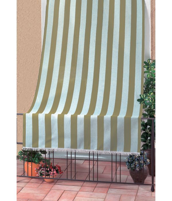 Tenda da sole a caduta cm.250 x h.250 - verde/bianco