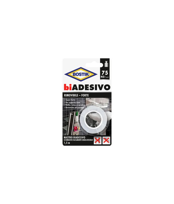 BOSTIK NASTRO BIADESIVO RIMOVIBILE M.1,5X19MM