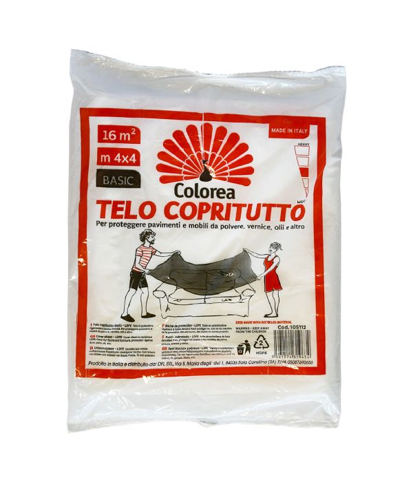 TELO COPRITUTTO MULTIUSO mt 4 x 4 - gr. 150 circa