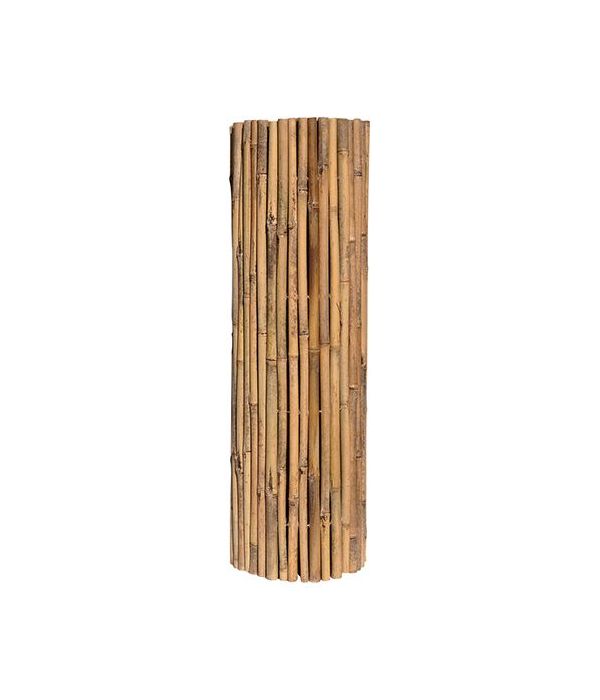 Canne bamboo, ideali per recintare, rilegate con filo metallico.