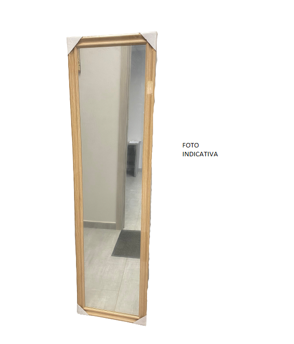 Specchio rettangolare 55x60 cm con cornice bianca
